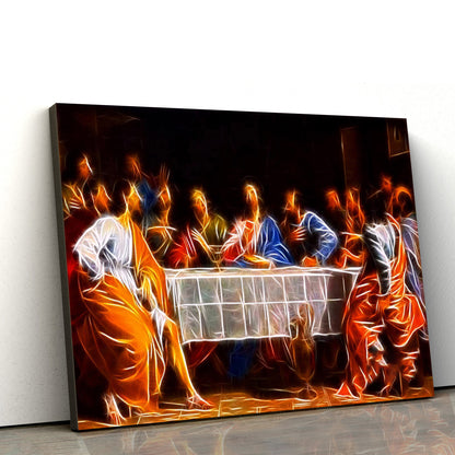 Jesus The Last Supper Canvas Pictures - Jesus Canvas Wall Art - Christian Canvas Paintings