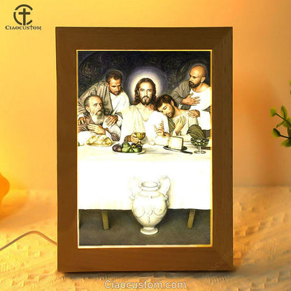 Jesus The Last Supper Frame Lamp Pictures - Jesus Art Prints - Jesus Art - Christian Home Decor