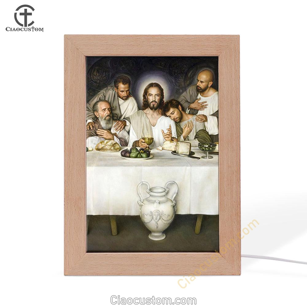 Jesus The Last Supper Frame Lamp Pictures - Jesus Art Prints - Jesus Art - Christian Home Decor