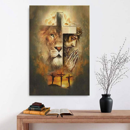 Jesus The Lion Of Judah Canvas Art - Bible Verse Canvas - Scripture Wall Art