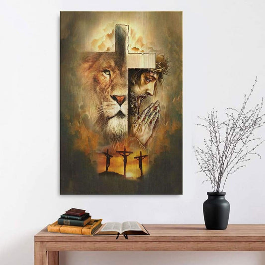 Jesus The Lion Of Judah Canvas Art - Bible Verse Canvas - Scripture Wall Art