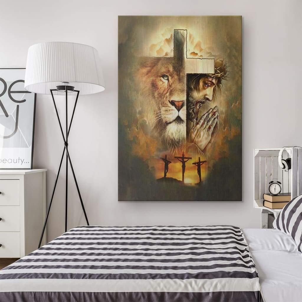 Jesus The Lion Of Judah Canvas Art - Bible Verse Canvas - Scripture Wall Art