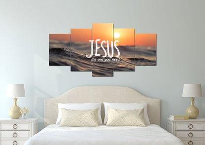 Jesus The One You Need Wall Art Canvas Print - Christian Canvas Wall Art