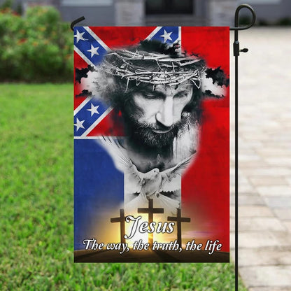 Jesus The Way The Truth And The Life Mississippi House Flag - Christian Garden Flags - Christian Flag - Religious Flags