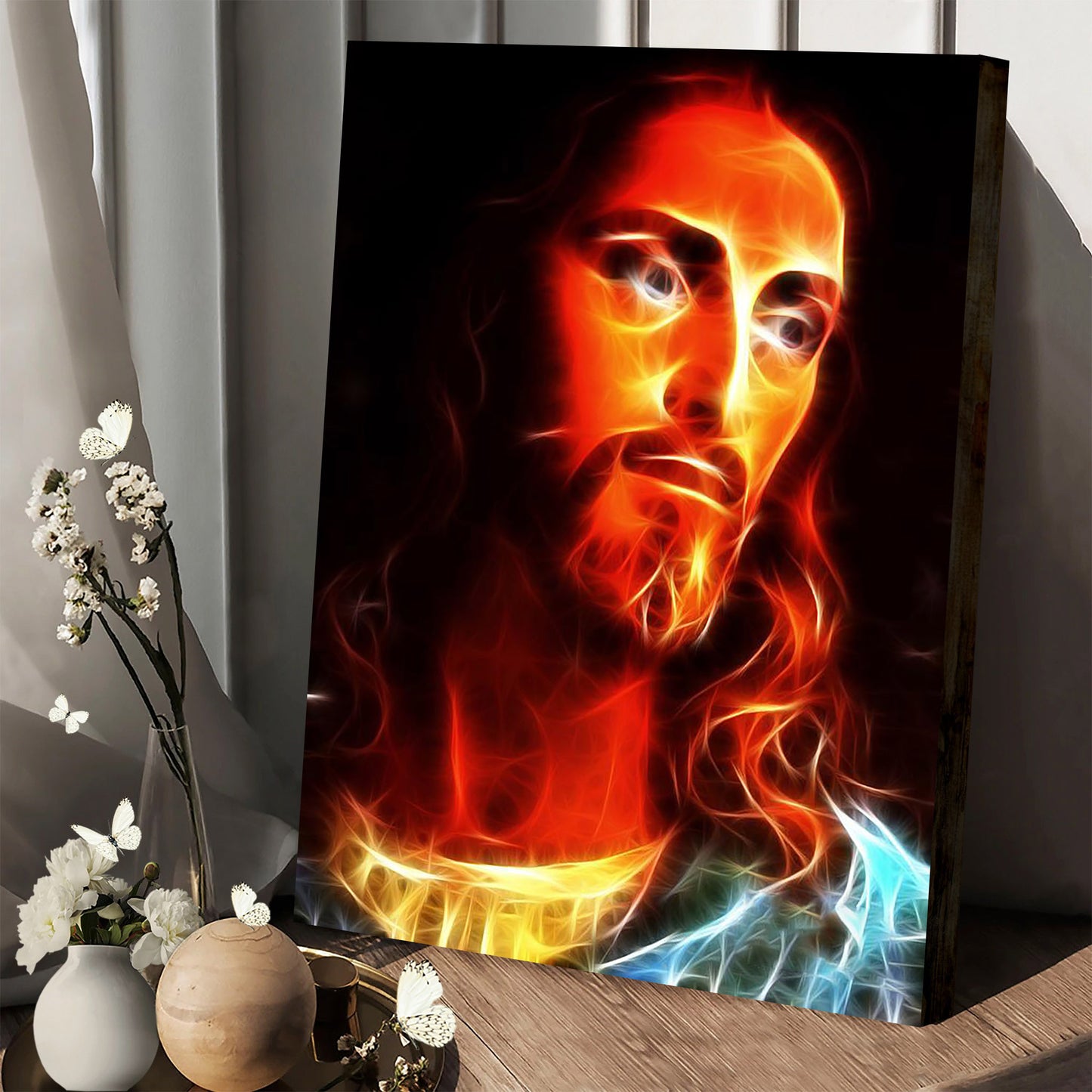 Jesus Thinking About You Canvas Pictures - Christian Canvas Wall Decor - Religious Wall Art Canvas