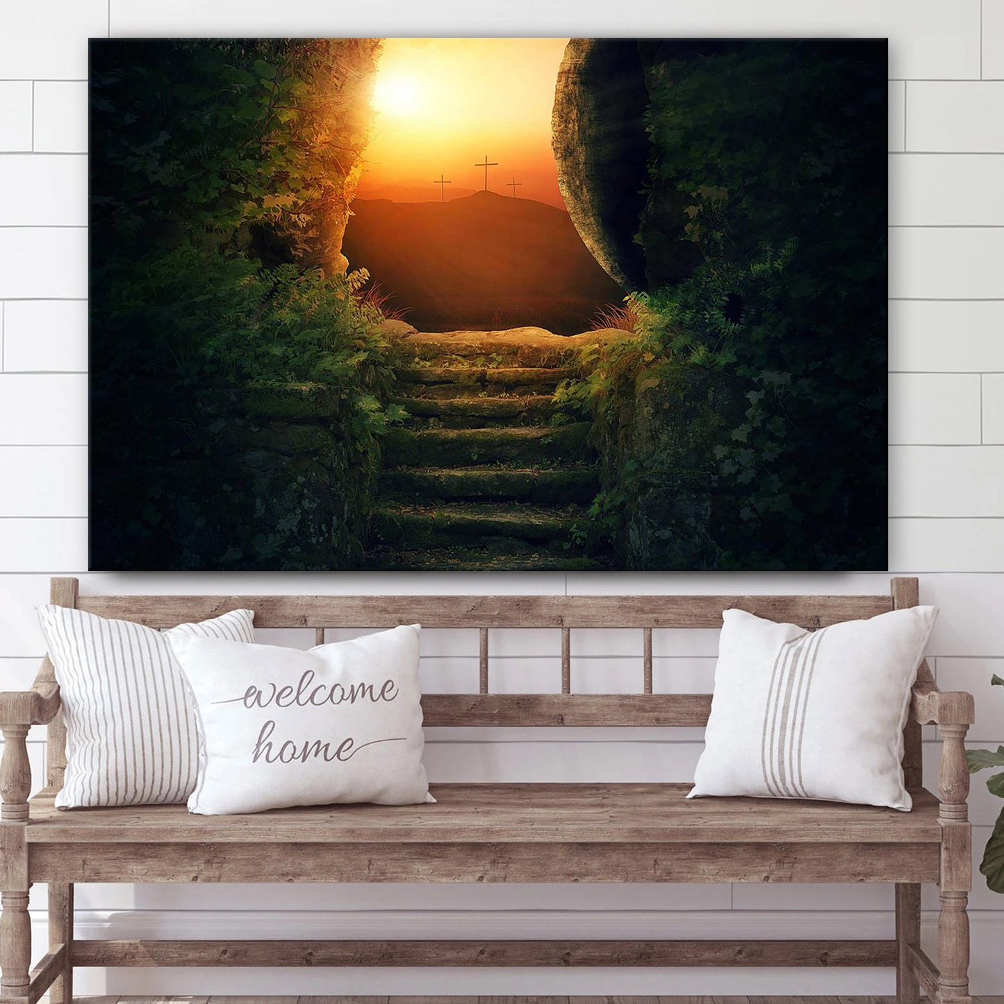 Jesus Tomb - Jesus Canvas Wall Art - Christian Wall Art