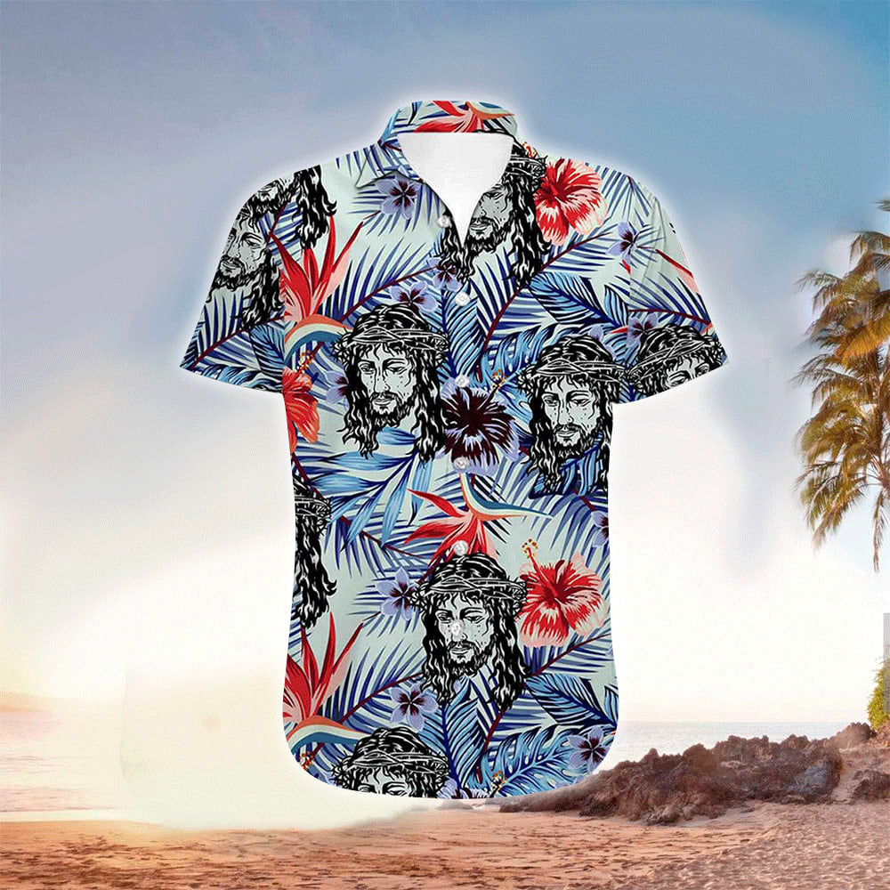 Jesus Tropical Hawaiian Shirt - Christian Hawaiian Shirts For Men & Women