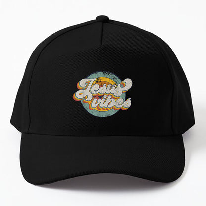 Jesus Vibes Retro Vintage Christian Easter Day Religious Cap