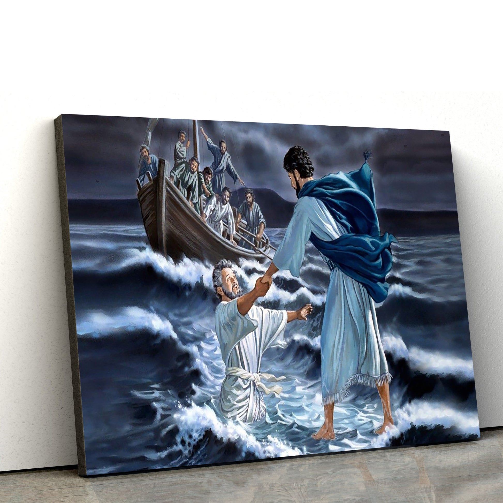 Jesus Walk - Jesus Canvas Wall Art - Christian Wall Art