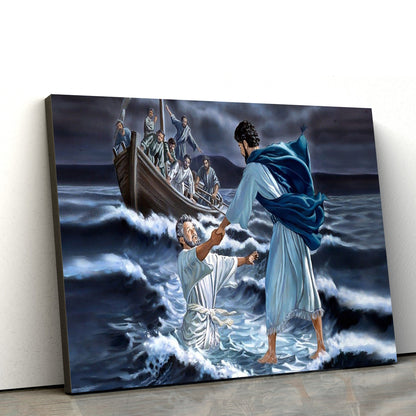 Jesus Walk - Jesus Canvas Wall Art - Christian Wall Art