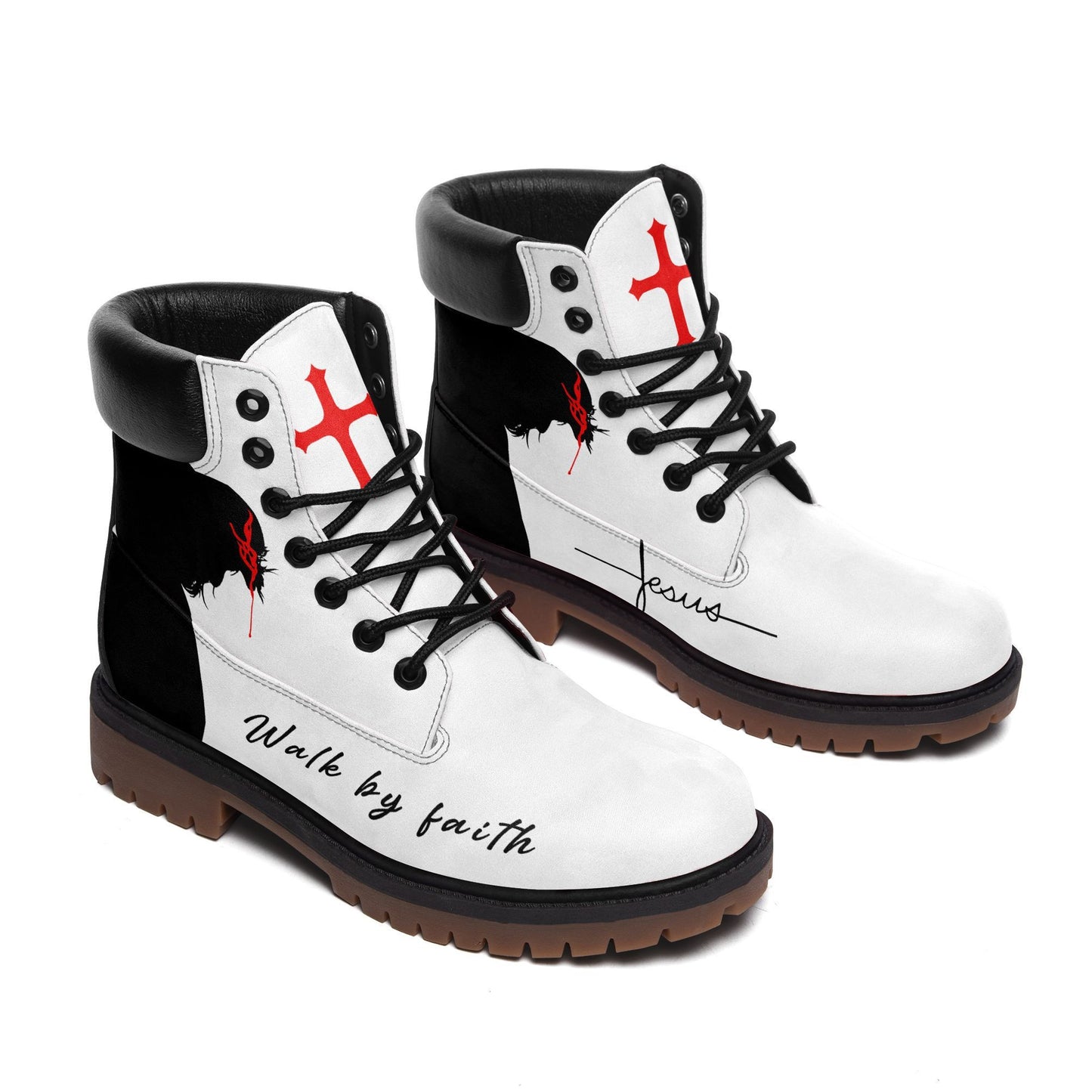Jesus Walk By Faith Boots - Christian Shoes For Men And Women