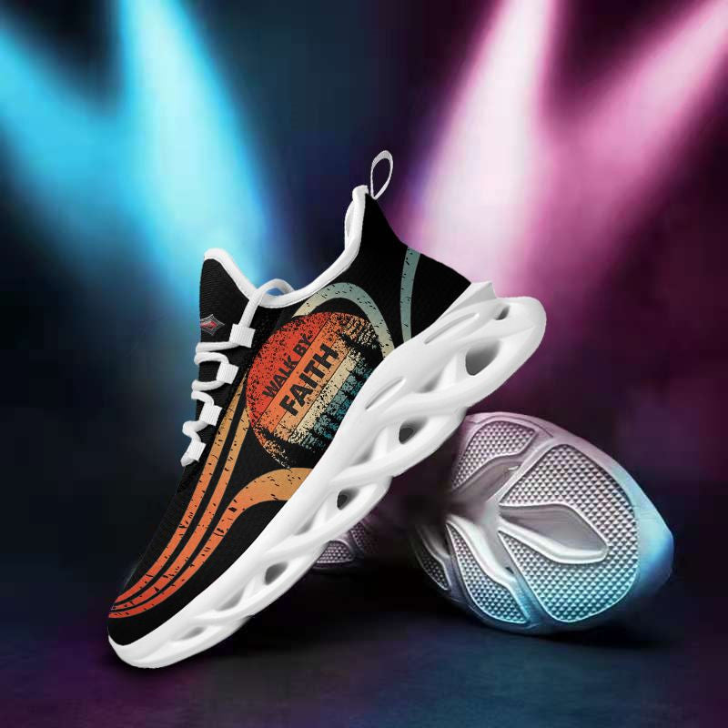Jesus Walk By Faith Yezy Running Sneakers 1 Max Soul Shoes - Christian Shoes For Men And Women