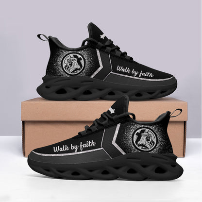 Jesus Walk By Faith Yezy Running Sneakers 2 Max Soul Shoes - Christian Shoes For Men And Women