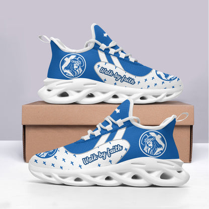 Jesus Walk By Faith Yezy Running Sneakers 3 Max Soul Shoes - Christian Shoes For Men And Women