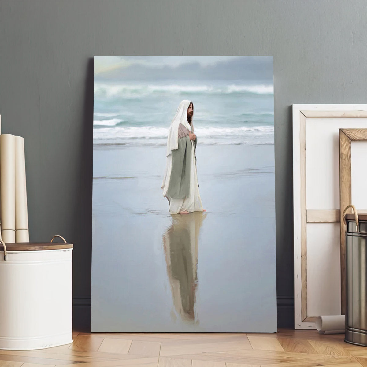 Jesus Walking On The Water Canvas Pictures - Jesus Christ Art - Christian Canvas Wall Art