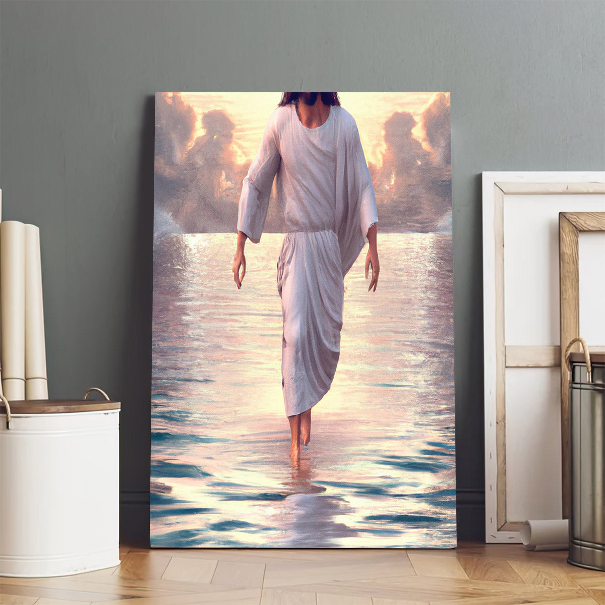 Jesus Walking On Water - Canvas Pictures - Jesus Canvas Art - Christian Wall Art
