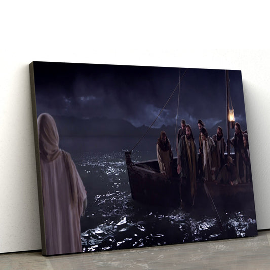 Jesus Walking Water Film - Jesus Canvas Wall Art - Christian Wall Art