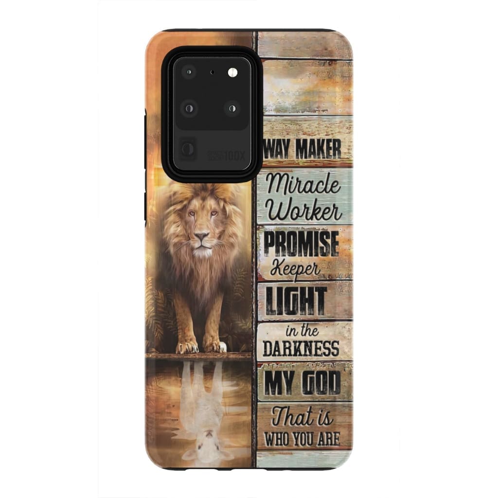 Jesus Way Maker Lion Of Judah Phone Case - Scripture Phone Cases - Iphone Cases Christian