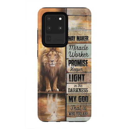 Jesus Way Maker Lion Of Judah Phone Case - Scripture Phone Cases - Iphone Cases Christian