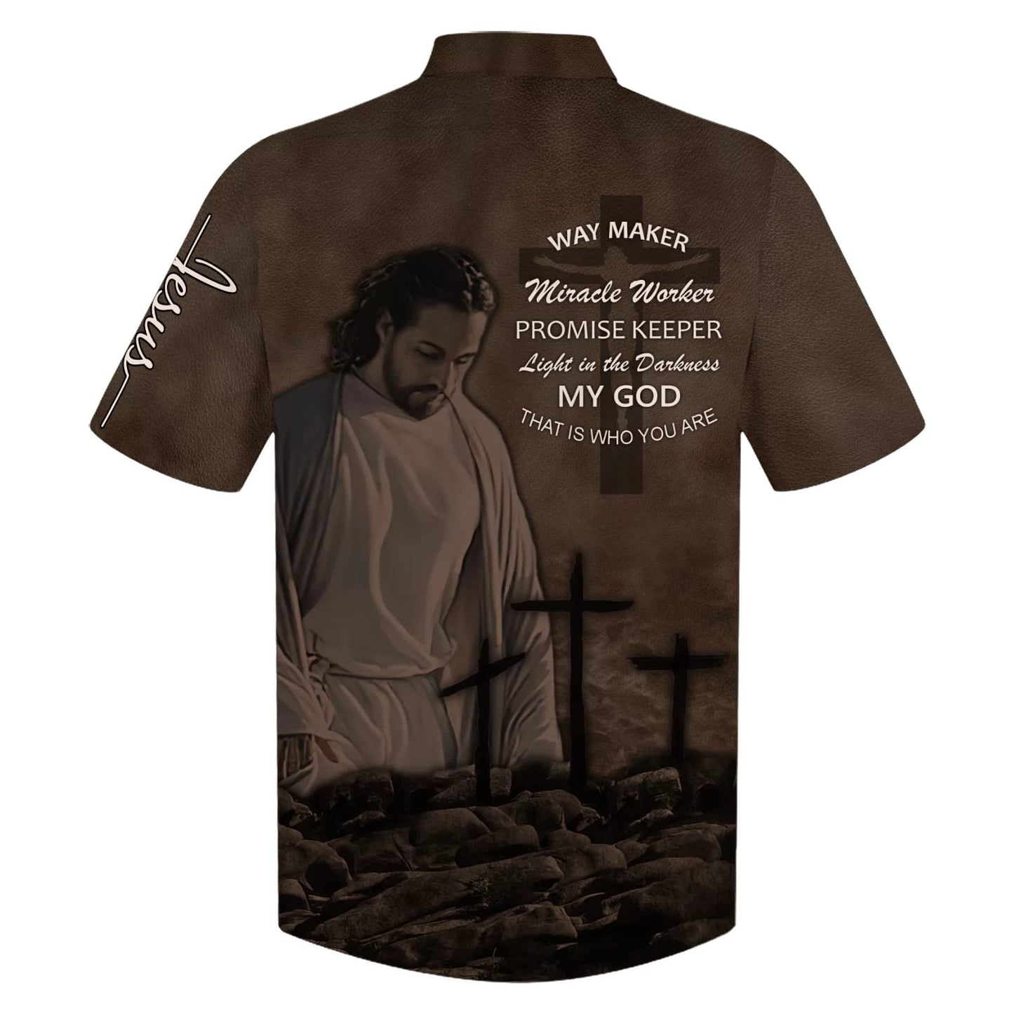 Jesus Way Maker Miracle Worker Promise Keeper Hawaiian Shirts - Christian Hawaiian Shirt - Jesus Hawaiian Shirts