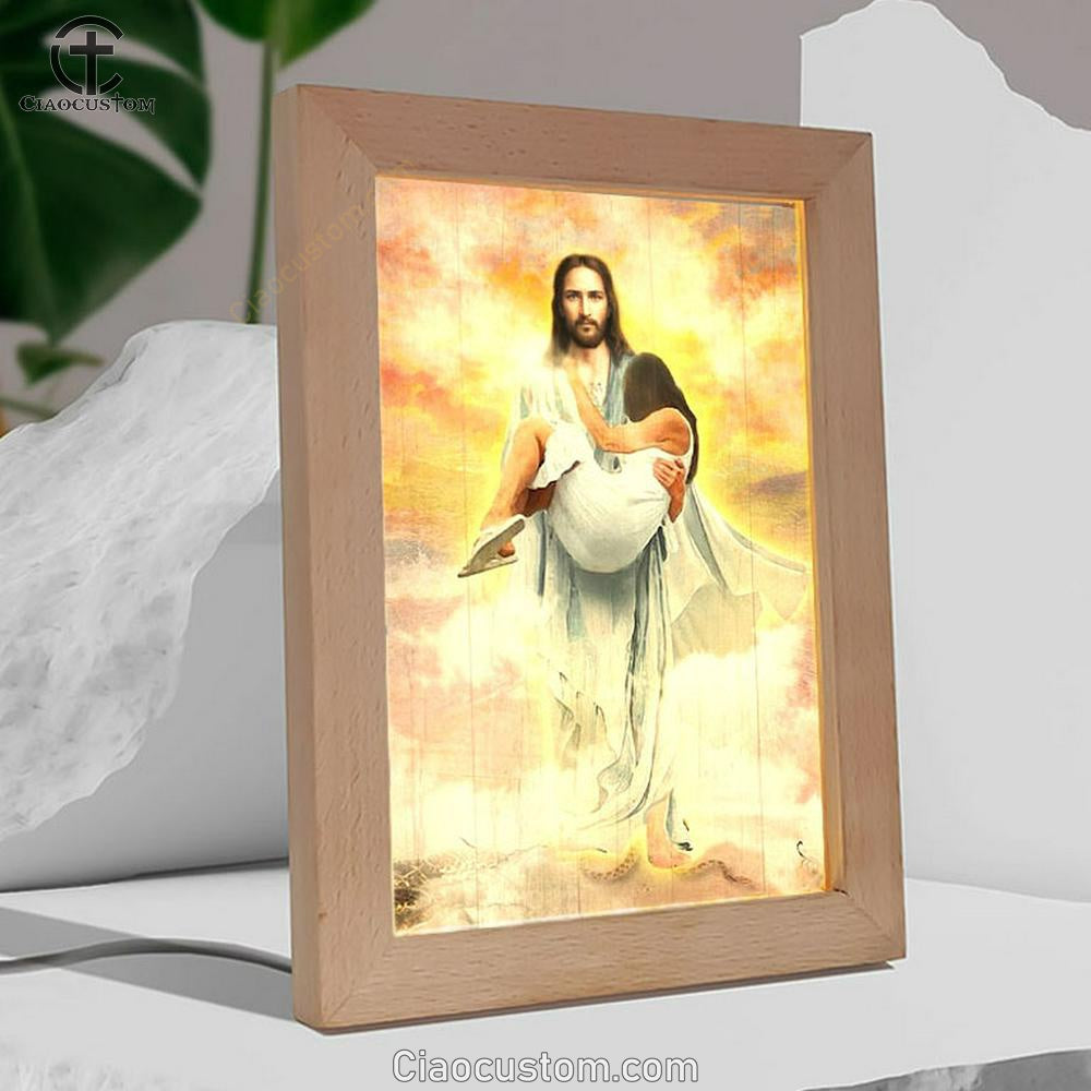 Jesus Way To Heaven Walking With Jesus Frame Lamp