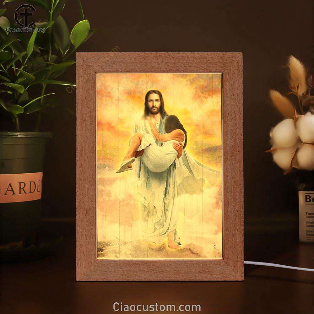 Jesus Way To Heaven Walking With Jesus Frame Lamp