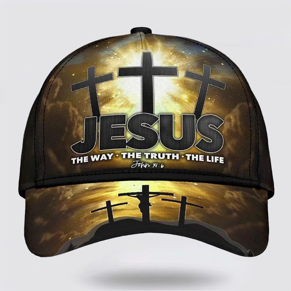 Jesus Way Truth Life Classic Hat All Over Print - Christian Hats for Men and Women