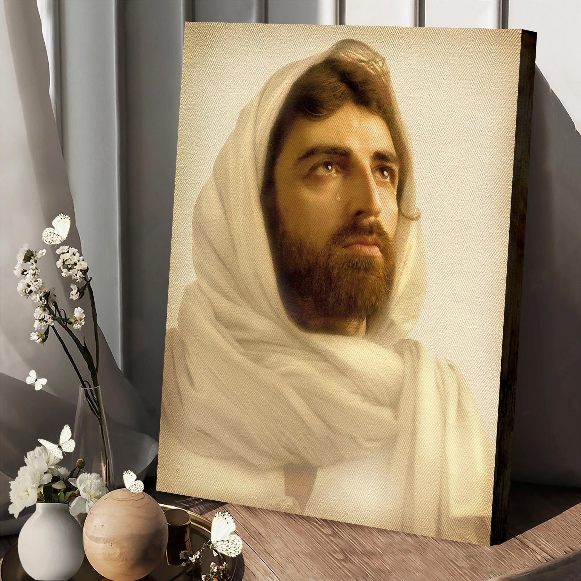 Jesus Wept  Canvas Wall Art - Jesus Canvas Pictures - Christian Wall Art