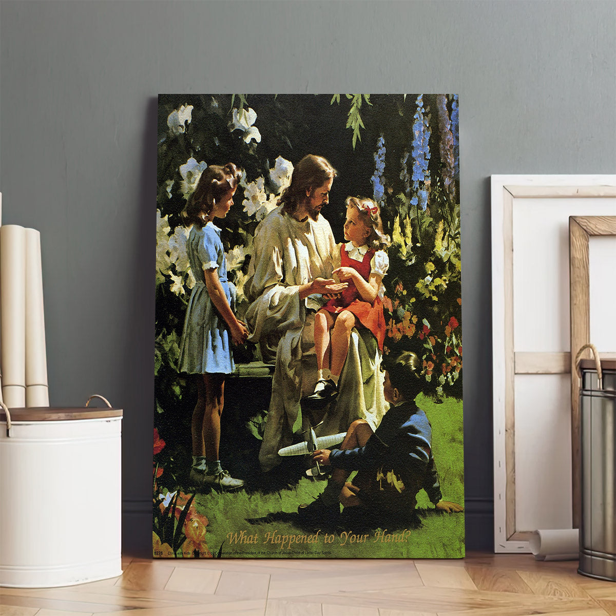 Jesus With Children 2 Catholic Picture - Canvas Pictures - Jesus Canvas Art - Christian Wall Art