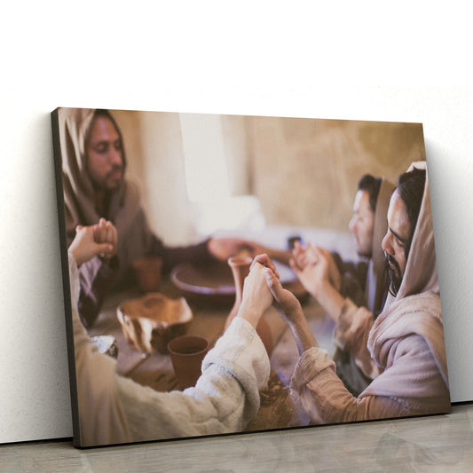 Jesus With Disciples - Jesus Canvas Wall Art - Christian Wall Art