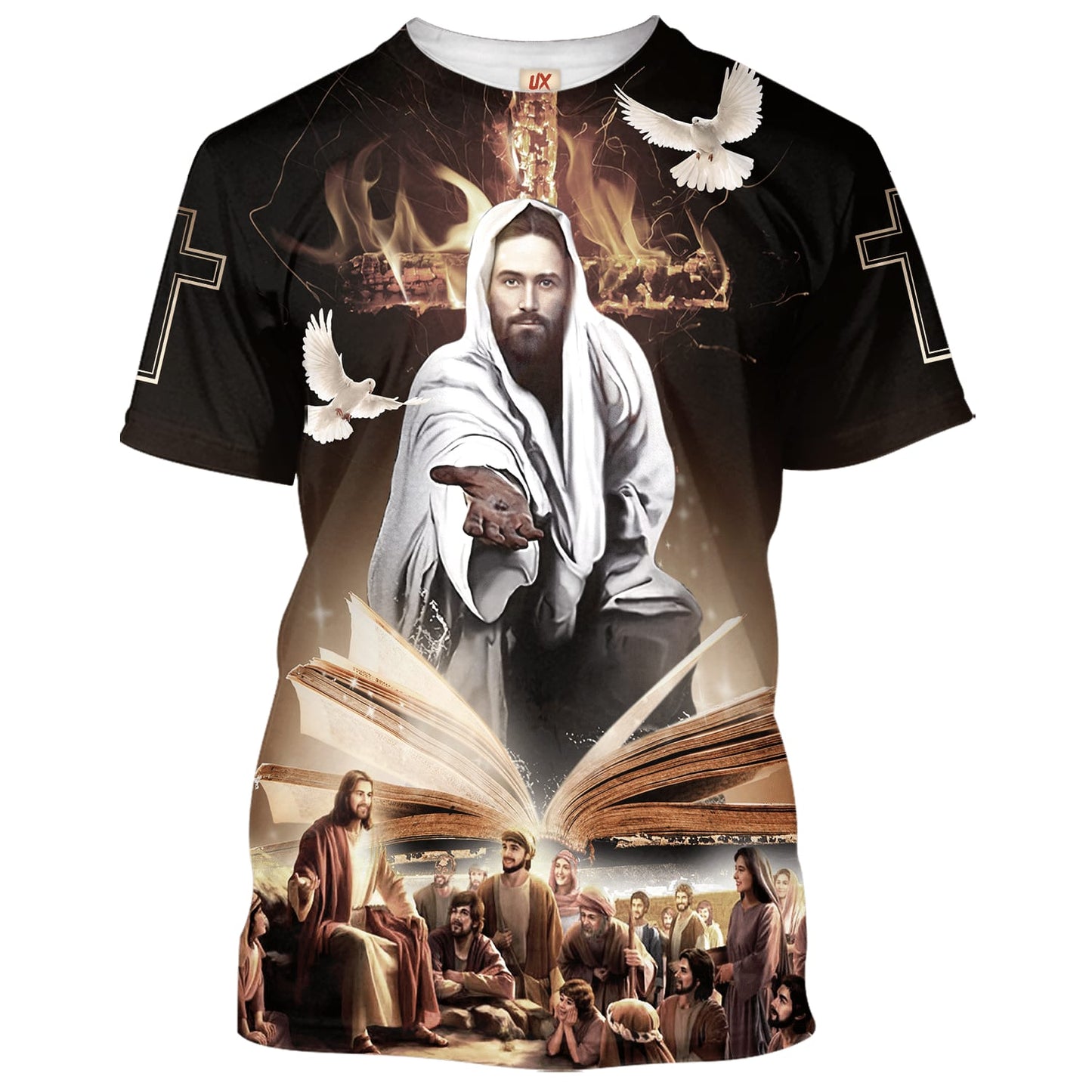 Jesus With His Disciples 3d Shirts - Christian T Shirts For Men And Women