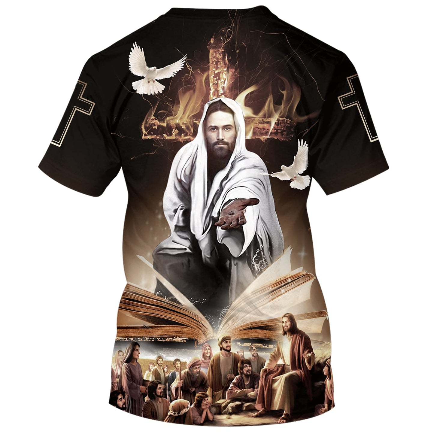 Jesus With His Disciples 3d Shirts - Christian T Shirts For Men And Women