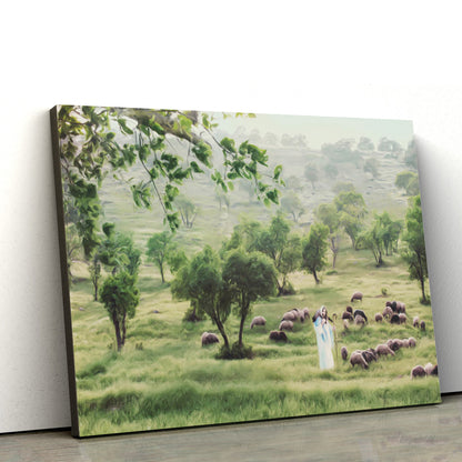 Jesus With The Sheep Canvas Art - Jesus Christ Pictures - Jesus Wall Art - Christian Wall Decor