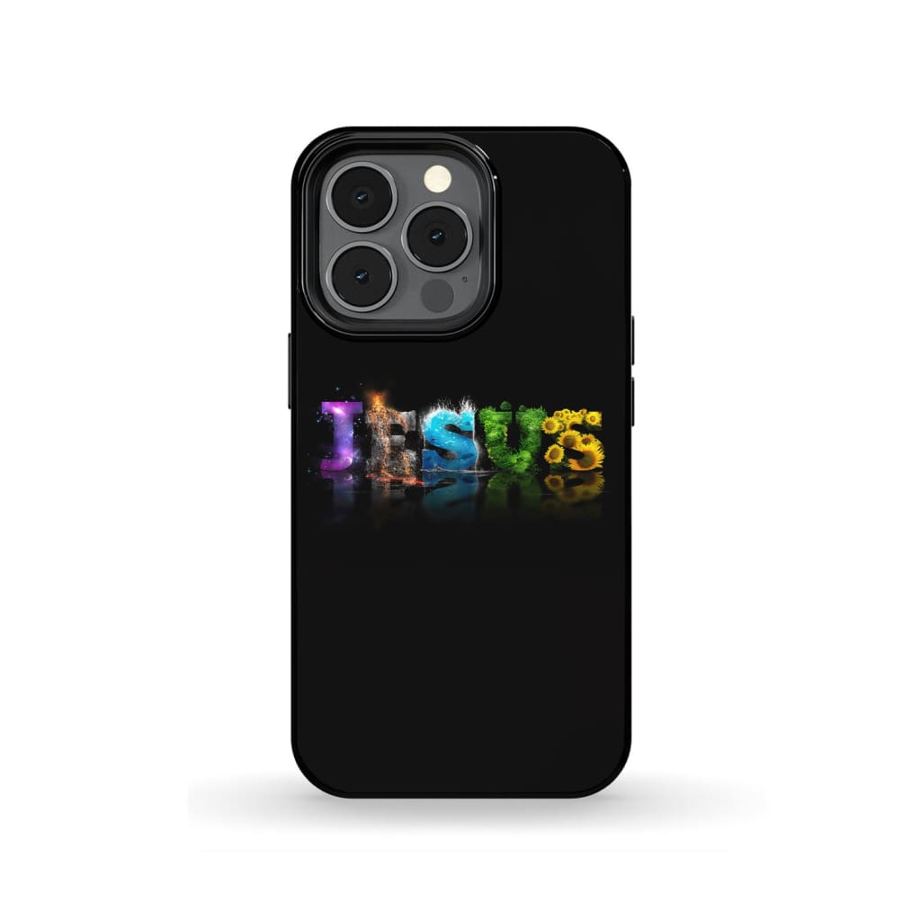 Jesus Word Phone Case - Christian Phone Cases - Inspirational Bible Scripture iPhone Cases