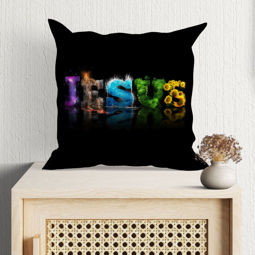 Jesus Word Pillow - Christian Pillow