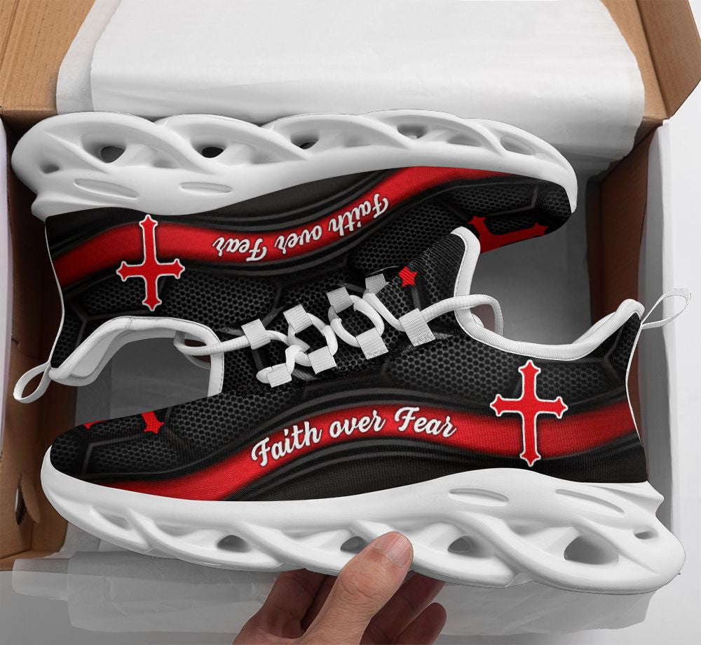 Jesus Yezy Running Black Red Sneakers 3 Max Soul Shoes - Christian Shoes For Men And Women
