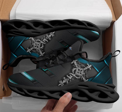 Jesus Yezy Running Sneakers Black 1 Max Soul Shoes - Christian Shoes For Men And Women