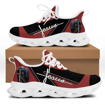 Jesus Yezy Running Sneakers Red Max Soul Shoes - Christian Shoes For Men And Women