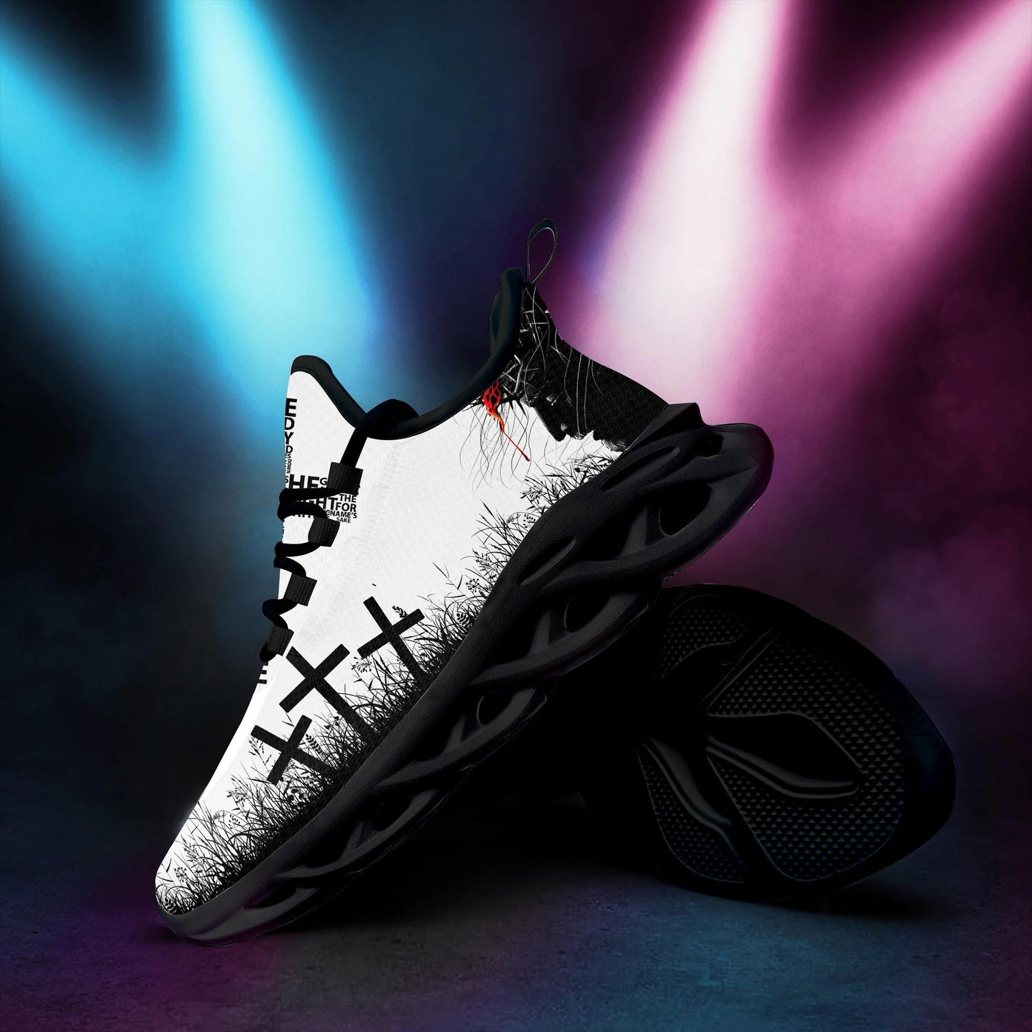 Jesus Yezy Running Sneakers White 3 Max Soul Shoes - Christian Shoes For Men And Women