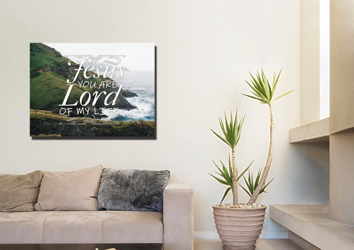 Jesus You Are The Lord Of My Life Wall Art Canvas Print - Christian Canvas Wall Art