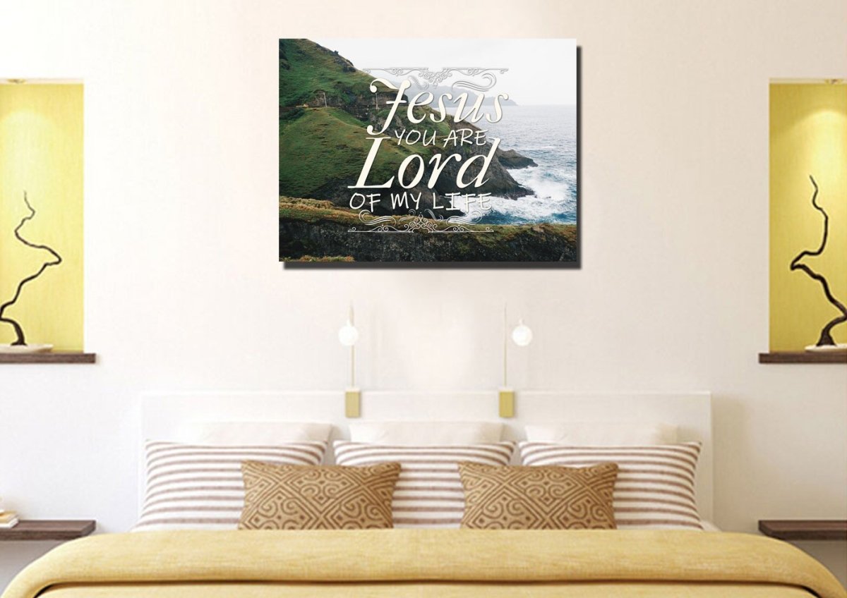Jesus You Are The Lord Of My Life Wall Art Canvas Print - Christian Canvas Wall Art