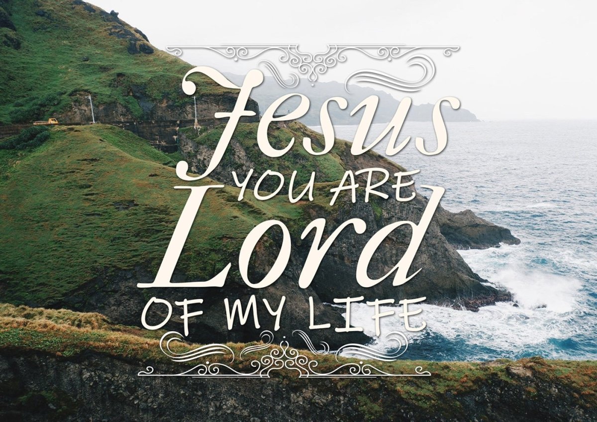 Jesus You Are The Lord Of My Life Wall Art Canvas Print - Christian Canvas Wall Art