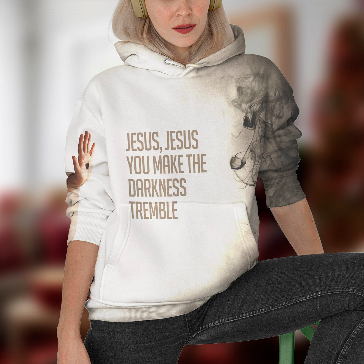 Jesus, You Make The Darkness Tremble Jesus Christ 3d Hoodie - God Gift For Christian