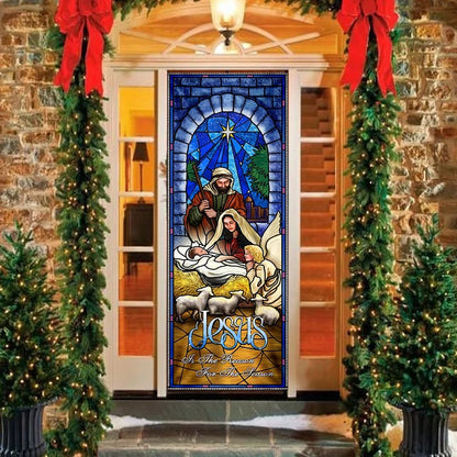 Jesus is the Reason for the Season Nativity Door Cover - Religious Door Decorations - Christian Home Decor