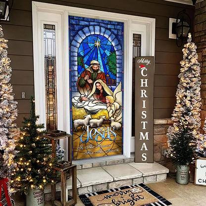 Jesus is the Reason for the Season Nativity Door Cover - Religious Door Decorations - Christian Home Decor