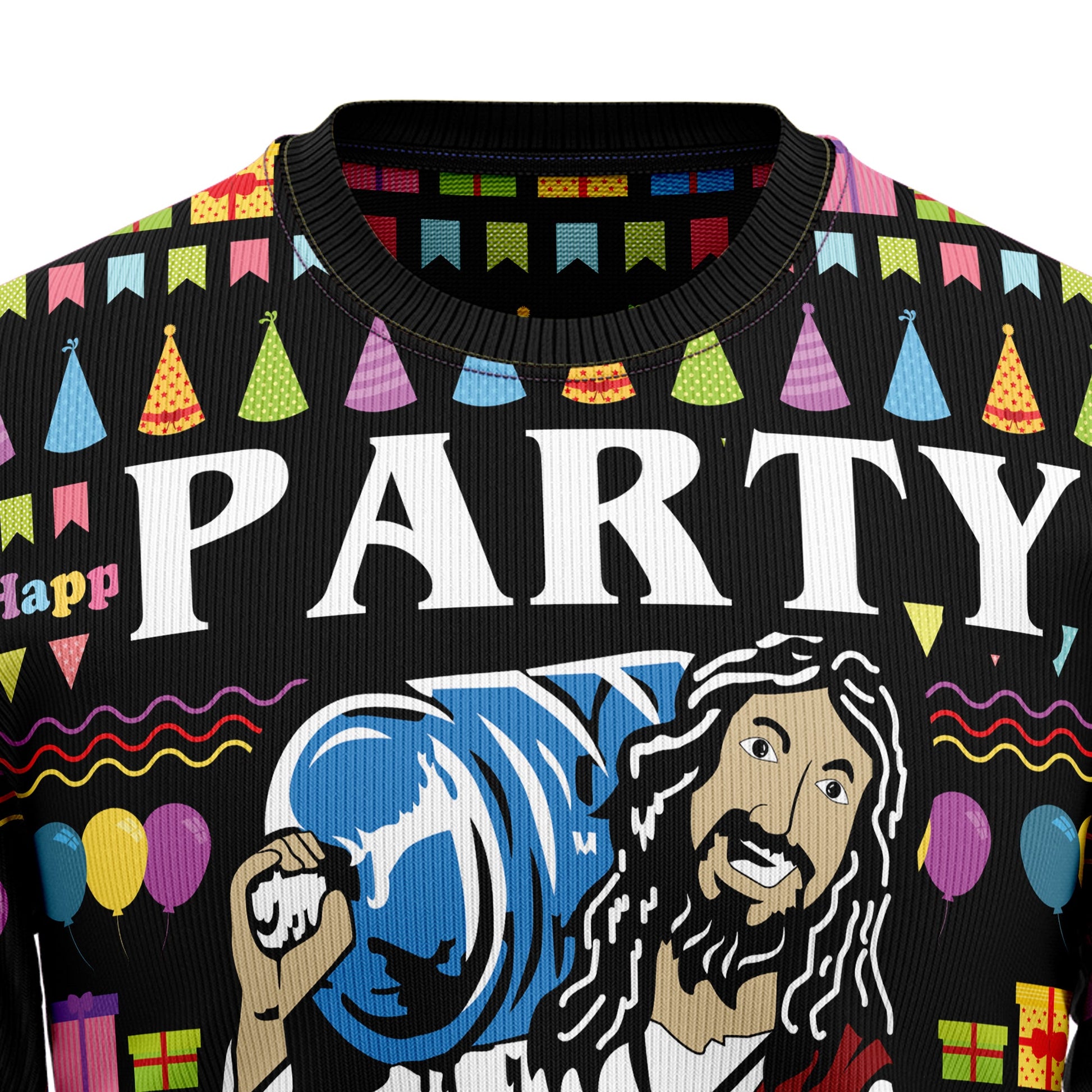 Jesus's Party Ugly Christmas Sweater - Xmas Gifts For Him Or Her - Christmas Gift For Friends - Jesus Christ Sweater - God Gifts Idea