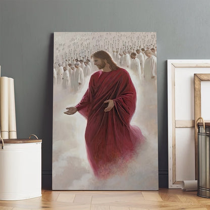 Jesus on Heaven Poster Canvas