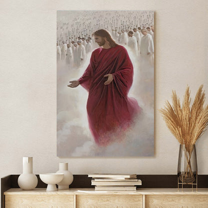 Jesus on Heaven Poster Canvas