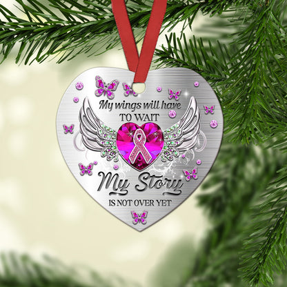 Jewelry Brc My Story Is Not Over Heart Ceramic Ornament - Christmas Ornament - Christmas Gift