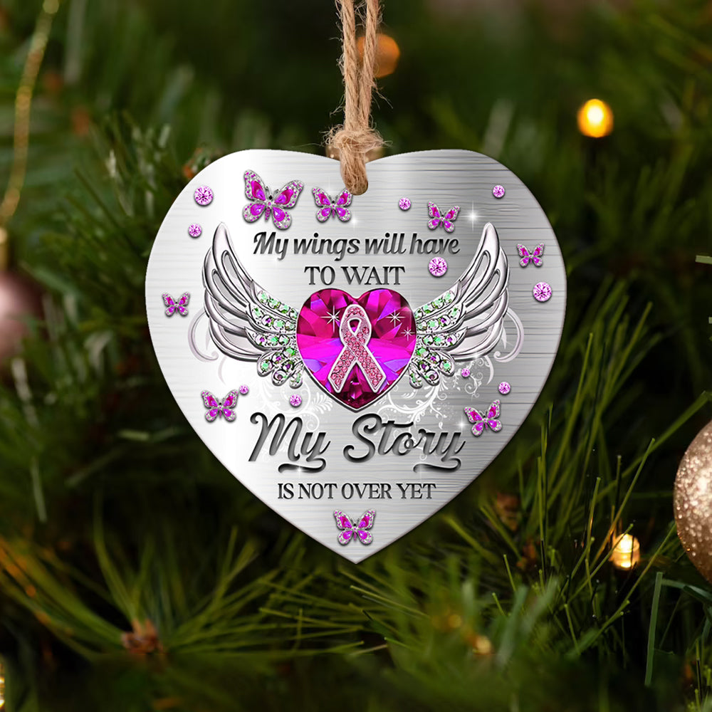 Jewelry Brc My Story Is Not Over Heart Ceramic Ornament - Christmas Ornament - Christmas Gift